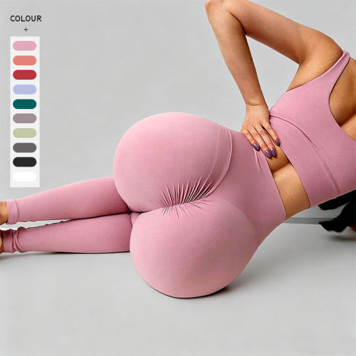 Custom Logo High Waist Scrunch Butt Lifting Fitness Workout Leggings Women Squat Proof Yoga Pants