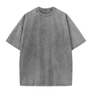 Streetwear Plus Size Vintage Washed T Shirts Men Heavyweight 100% Cotton Oversized Tshirt Wholesale