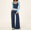 Color Block 3‑Piece Activewear Set New Season Fashion Yoga Outfit
