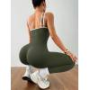 Women's Quick Dry Fitness Yoga Bodysuit Tight Outdoor Sports One-Piece Comfortable Yoga Top