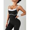 Women's Quick Dry Fitness Yoga Bodysuit Tight Outdoor Sports One-Piece Comfortable Yoga Top