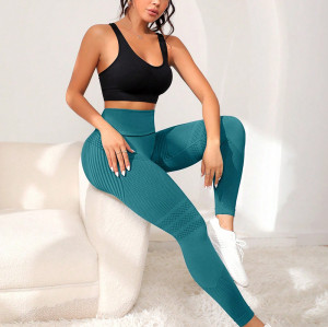 Women High Waist Yoga Pants, Sexy Butt Lifting Elastic Tight Fitness Running Sports Pants