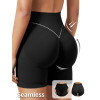Women Seamless Knit Fitness Shorts High Stretch Peach Hip Pilates Training Shorts