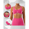 Women Naked Feel Double Brushed Sports Bra Quick Dry Tight Fit Yoga Training Top