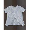 Women Summer Short Sleeve Sports T Shirt Loose Breathable Quick Dry Mesh Cross Back Yoga Fitness Top
