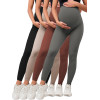 Pregnancy Leggings High Waist Soft Maternity Yoga Pants Elastic Active Workout Bottoms for Women