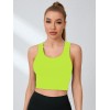Women Hollow Crisscross Back Sports Tank Top Breathable Sleeveless Crop Workout Vest