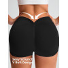 Women V Waist Scrunch Butt Yoga Shorts Seamless High Waist Gym Workout Fitness Shorts
