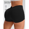 Women V Waist Scrunch Butt Yoga Shorts Seamless High Waist Gym Workout Fitness Shorts