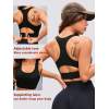 Womens Racerback Longline Sports Bra Light Support Padded Workout Crop Tank Top
