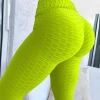 High Waist Bubble Texture Yoga Leggings Seamless Butt Lift Fitness Running Pants