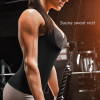 Women Sauna Sweat Vest Scoop Neck Slimming Shapewear Workout Tank Top