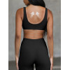 Unique Design U-Neck Sports Bra, Nude Double-Sided Brushed Yoga Top, Tight Fit Fitness Bra
