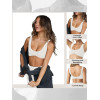 Unique Design U-Neck Sports Bra, Nude Double-Sided Brushed Yoga Top, Tight Fit Fitness Bra