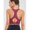 Women Vest Style High Strength Sports Bra, Wireless Breathable Shockproof Yoga Gym Running Bra