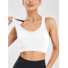 Women Vest Style High Strength Sports Bra, Wireless Breathable Shockproof Yoga Gym Running Bra