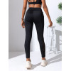 Women's Geometric Side Mesh Patchwork Leggings, High Waist Soft Yoga Pants, Pocket Design Gym Fitness Running Sport Long Pants
