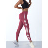 Simple Yoga Leggings With Side Stripes For Women Tummy Control Slim Sports Casual Tights Gym Leggings