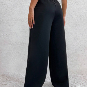 Women's Warm Pants Fleece Lined High Waist Casual Style Daily Wear With Pockets Jogging Sweatpants