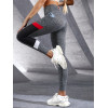 Patchwork Color Contrast Women's Leggings With Side Pockets Fitness Exercise Cycling Yoga Pants