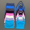 Women 2 Piece Seamless Yoga Outfit, Halter Backless Sports Bra Crop Top + High Waist Scrunch Butt Shorts