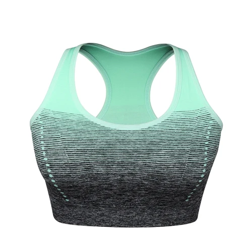 Sports Bra High Stretch Breathable Top Fitness Women Padded for Running Yoga Gym Seamless Crop Bra Gradient Sport Bra