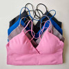 Vision Twist Front Longline Top Women's Seamless Thin Straps Yoga Gym Workout Vest Running Tank Tops Fitness Clothing