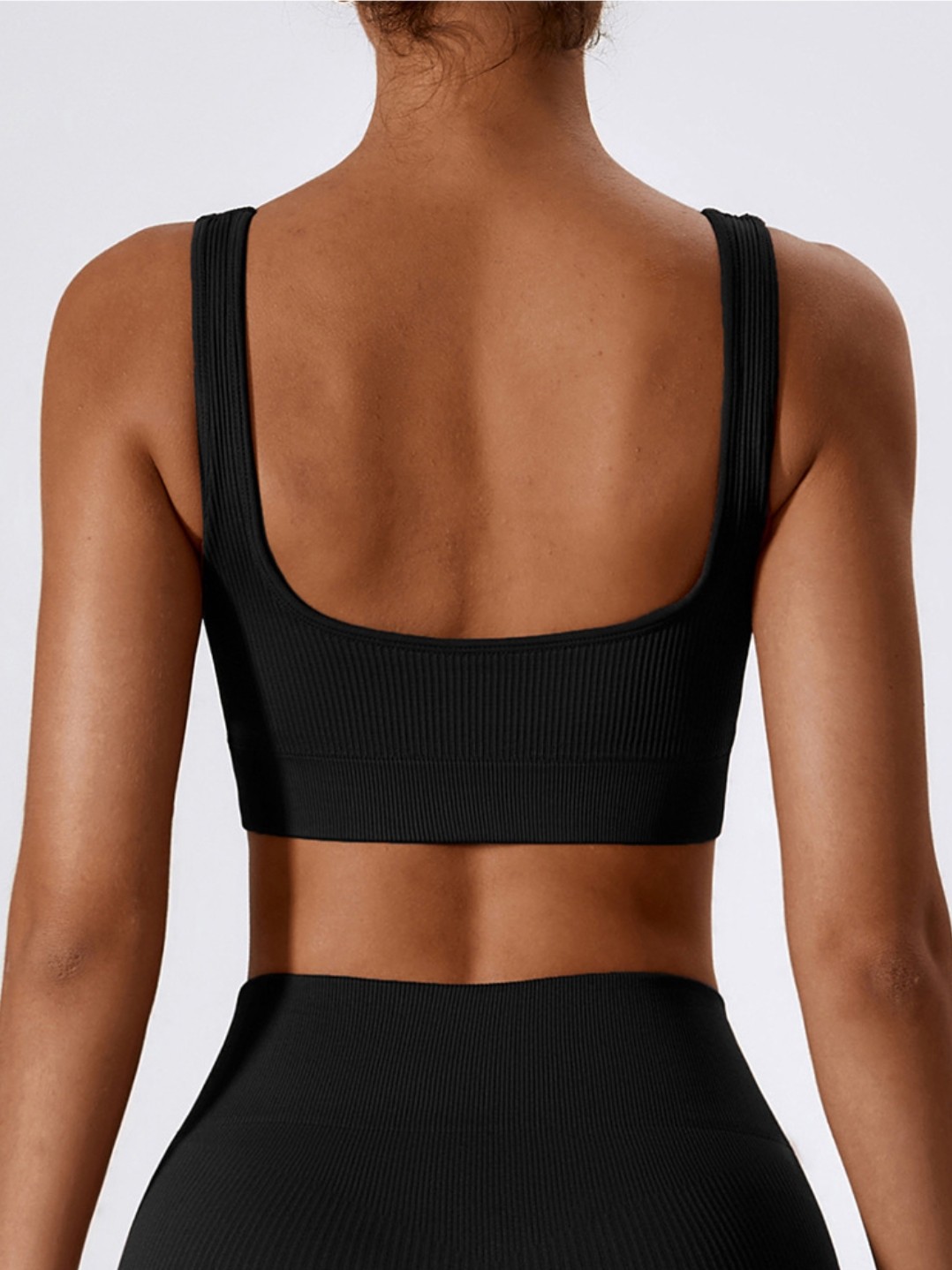 U Neck Yoga Fitness Crop Top