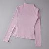 Women Stand Collar Zip Up Yoga Windbreaker Jacket, Slim Waist Long Sleeve Workout Top With Side Pockets