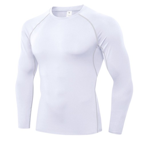 Men's Compression Long Sleeve Workout T‑Shirt Cool Dry Gym Athletic Base Layer Undershirt Tops