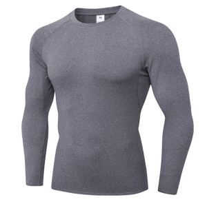Men's Compression Long Sleeve Workout T‑Shirt Cool Dry Gym Athletic Base Layer Undershirt Tops