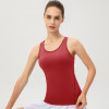 Women Racerback Sleeveless Yoga Sport Vest Quick‑Dry Running Gym Workout Training Casual T‑Shirt