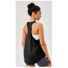 Women Loose Racerback Yoga Tank Top Quick Dry Sleeveless Workout Gym Running Fitness Vest Athletic Sports Shirt