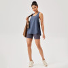 Women Loose Racerback Yoga Tank Top Quick Dry Sleeveless Workout Gym Running Fitness Vest Athletic Sports Shirt