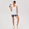 Women Loose Racerback Yoga Tank Top Quick Dry Sleeveless Workout Gym Running Fitness Vest Athletic Sports Shirt