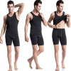 Men U‑Neck Compression Sleeveless Fitness Tank Top Quick Dry High Stretch Gym Workout Running Athletic Sport Vest Jersey