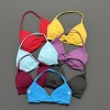 Women Halter Sports Bra Backless Yoga Bra High Support Fitness Workout Running Activewear Top