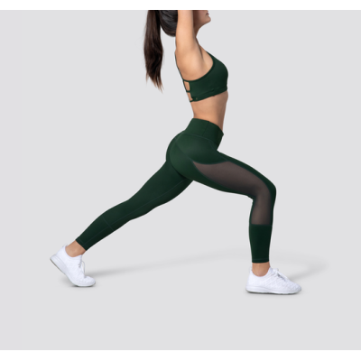 High rise compression yoga leggings with side mesh flattering supportive fitness tights