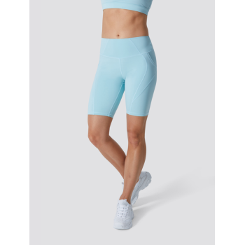 Wholesale private label yoga shorts with side pockets butt lifting gym shorts