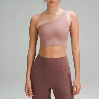 Womens One Shoulder Sports Bra, Asymmetrical Sports bra,  Workout Yoga Bra