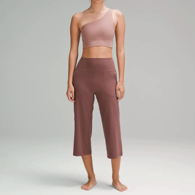 Womens One Shoulder Sports Bra, Asymmetrical Sports bra,  Workout Yoga Bra