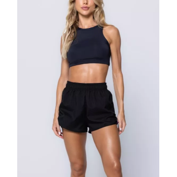 Classic high impact racerback sports bra padded crop top