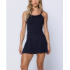 New arrival basic one piece tennis dress with undershorts buttery soft pleated skirts