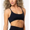 Crew neck backless medium to high support sports bra trendy moisture-wicking yoga bralette
