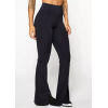 High waisted black essential flared leggings for women full length yoga pants