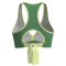 Women's Sports Bra Wirefree Removable Pads High Support Strappy Cross Back Top for Yoga Running Fitness Gym Bra