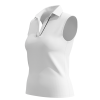 Soothfeel Women's Golf Polo Shirt Tank Tops Sleeveless 1/4 Zipper Collarless Quick Dry Athletic Tennis Shirts for Women