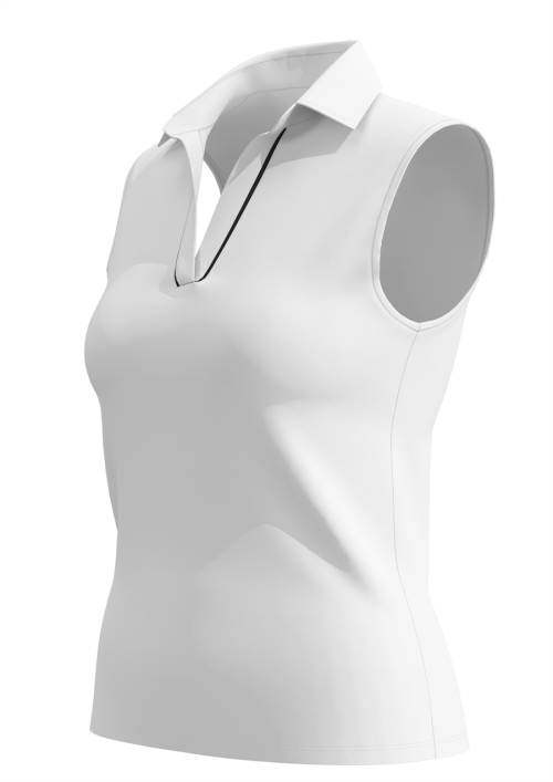 Soothfeel Women's Golf Polo Shirt Tank Tops Sleeveless 1/4 Zipper Collarless Quick Dry Athletic Tennis Shirts for Women