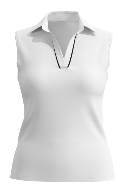 Soothfeel Women's Golf Polo Shirt Tank Tops Sleeveless 1/4 Zipper Collarless Quick Dry Athletic Tennis Shirts for Women