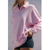 Essentials Women's Classic-Fit Long-Sleeve Open Crew Neck  Hooded Sweatshirt